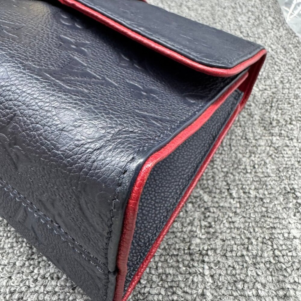 Louis Vuitton Saint Sulpice Navy Monogram Leather Shoulder Bag 999-071125 - Picture 9 of 15